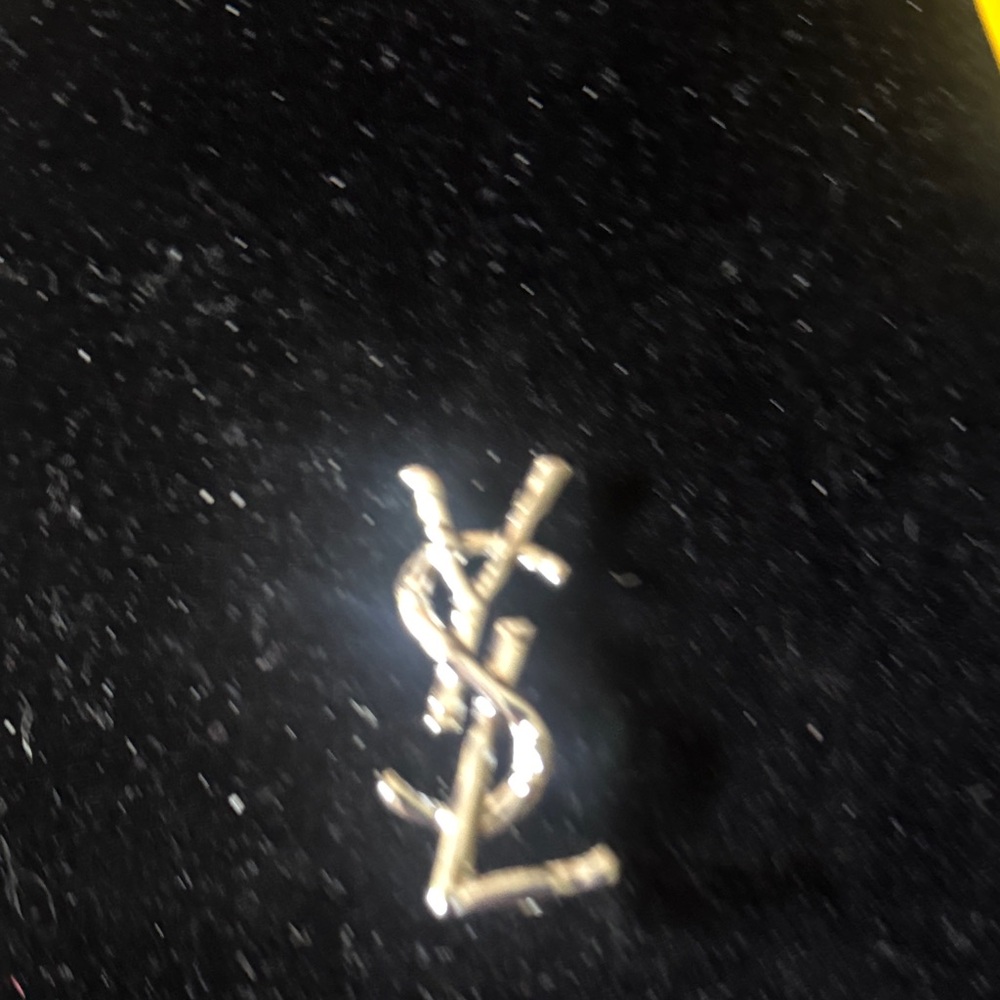 Yves Saint Laurent Gold Interlocking YSL Pin